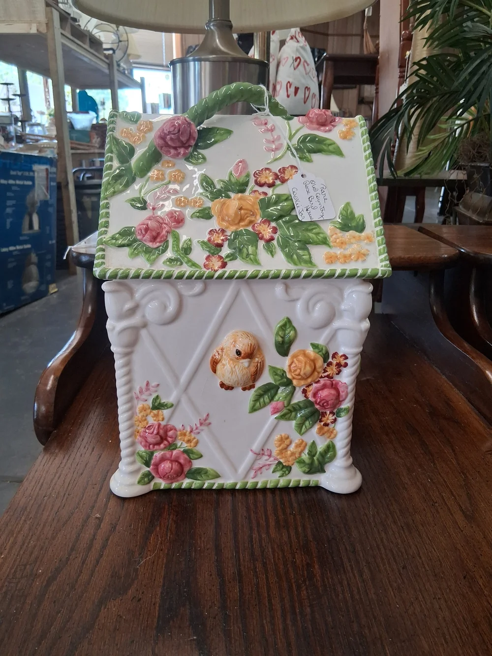 Rare Royal Albert Old Country Rose Cookie Jar